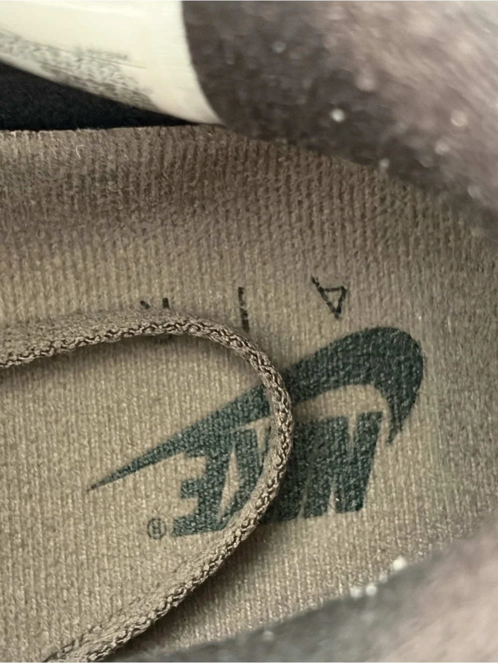 Jordan suede upper